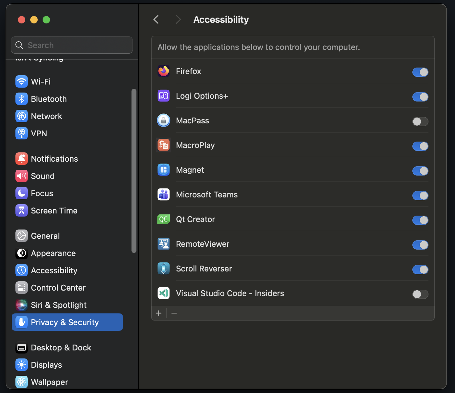Enable Accessibility